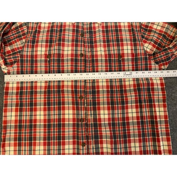 VTG Abercrombie & Fitch "The Big Shirt" 90s Plaid Flannel Mens M Preppy Grunge - Picture 10 of 16